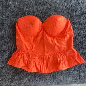 Nasty Gal Corset Peplum Top